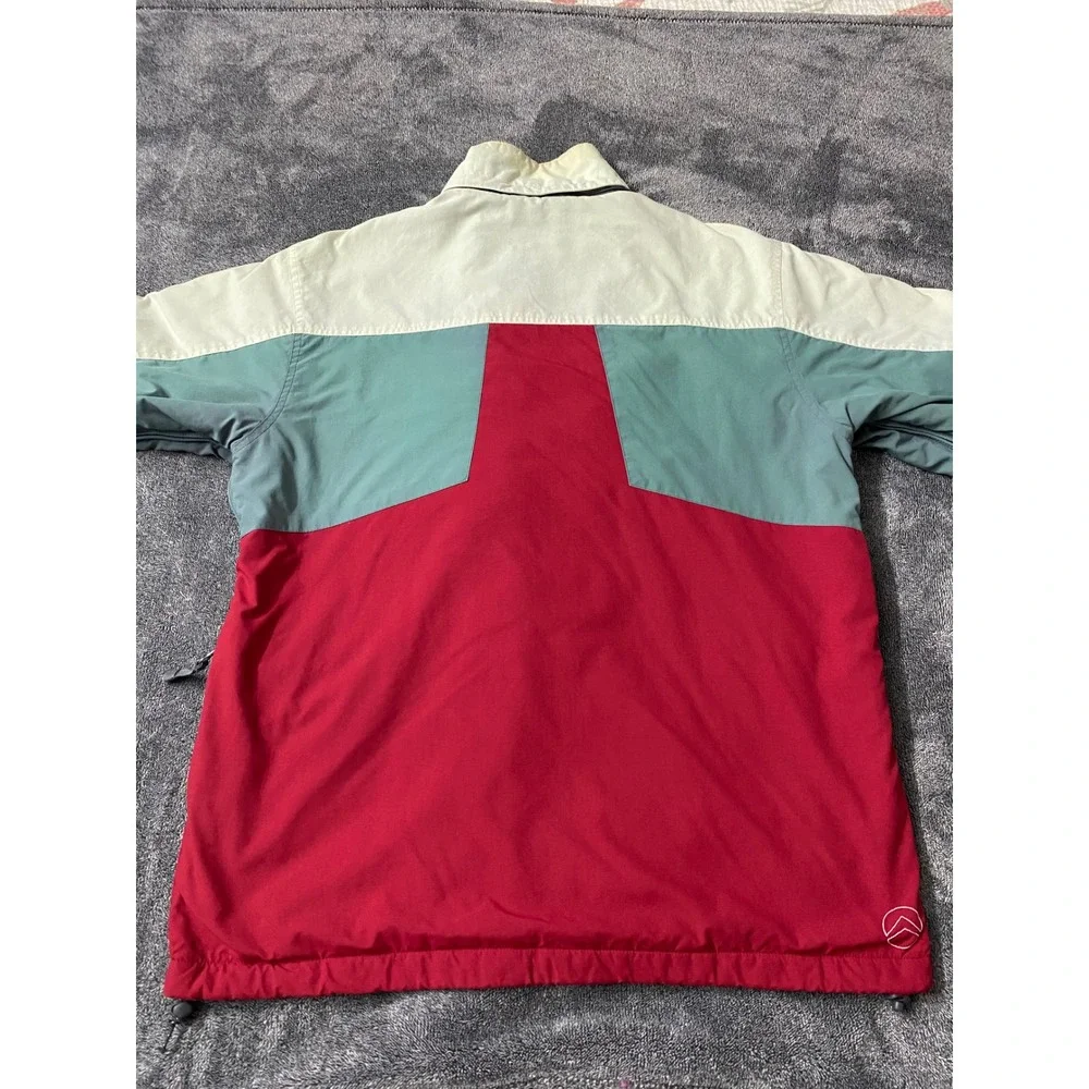 VTG American‎ Eagle Superpipe Board Jacket Mens Medium Red Teal Fleece Lined